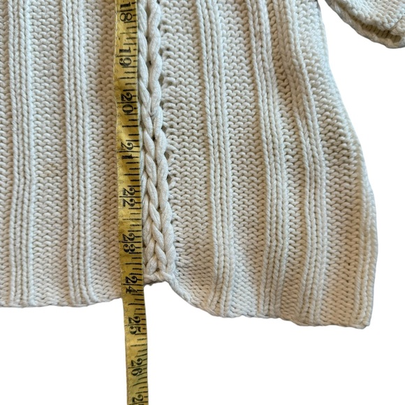 Sigrid Olsen Women's Cream Off White Boat Neck Cotton Sweater Size Medium - Picture 5 of 7